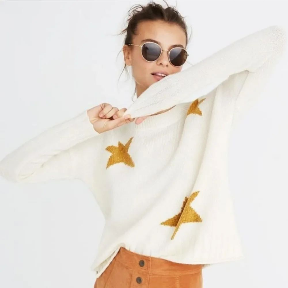 🔥Host Pick🔥 Madewell ivory star sweater